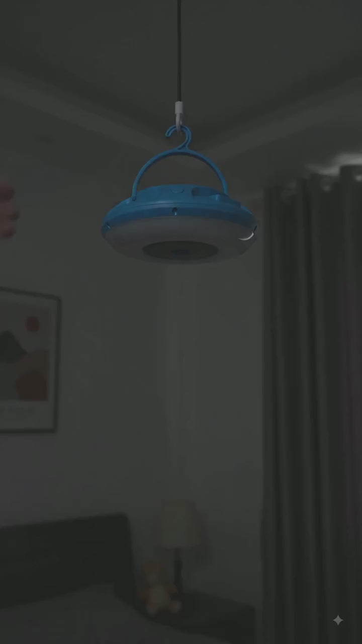 TDplus 400W Solar UFO LED Light | Type-C Fast Charging & Solar Powered Emergency Hanging Lamp for Home, Camping & Outdoor