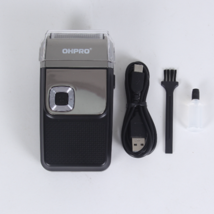 OHPRO Rechargeable Electric Shaver for Men – Digital Display Beard Trimmer, Portable USB Fast Charging, Professional Foil Shaver for Smooth Wet & Dry Shaving