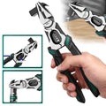 8-in-1 Multi-Function Combination Pliers | Wire Cutter, Wire Stripper, Nail Puller, Crimper, Hammer & Grip Tool | Heavy Duty Hand Tool for Electricians & DIY